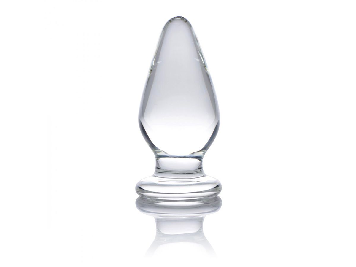 Prisms Erotic Glass Ember Weighted Tapered Anal Plug Anal Masturbator -  ToyDemon