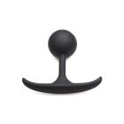 Premium Silicone Round Weighted Anal Plug - Medium