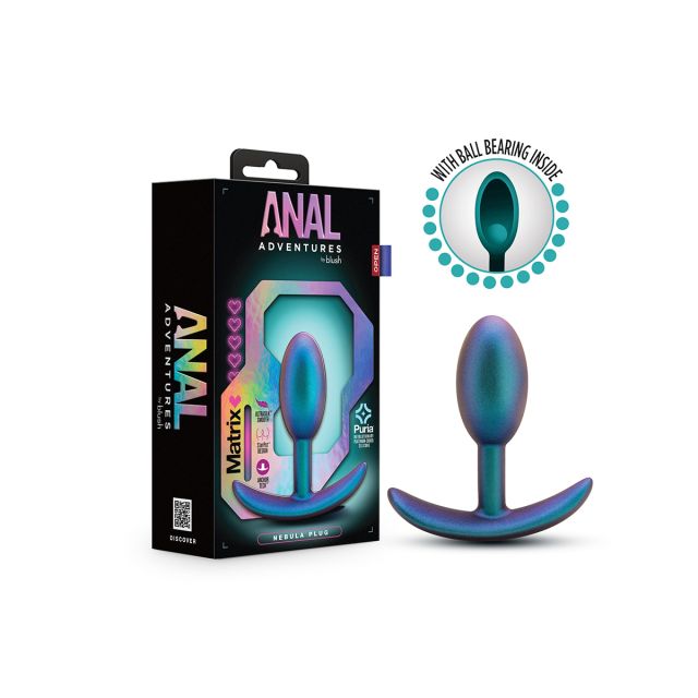 Anal Adventures Matrix Nebula Plug - Lunar Blue