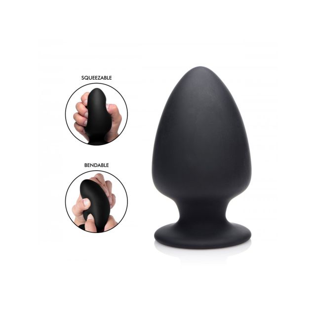 Squeezable Silicone Anal Plug - Large