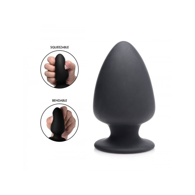 Squeezable Silicone Anal Plug - Medium