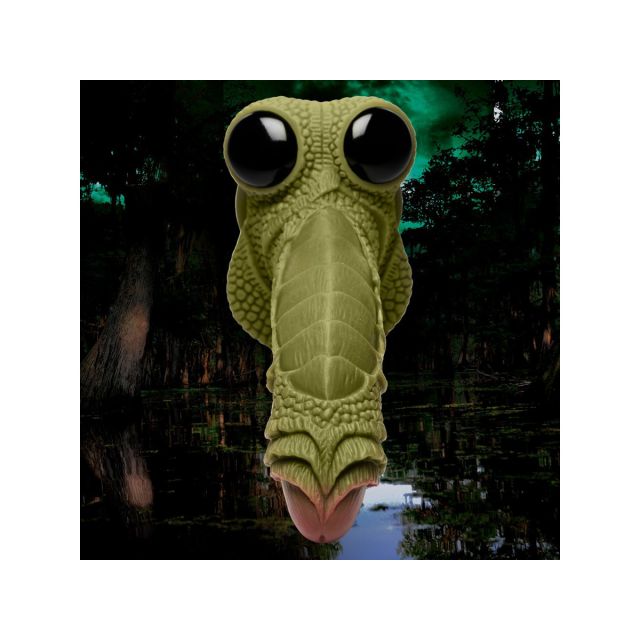 Swamp Monster Green Scaly Silicone Dildo