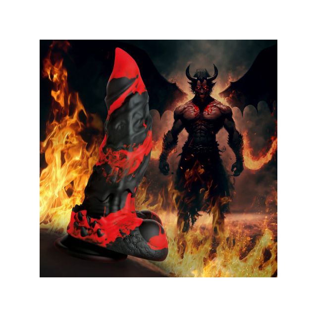 Fire Demon Monster Silicone Dildo