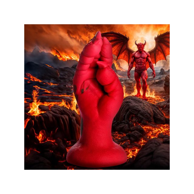 Demon Claw Fisting Silicone Dildo - Red