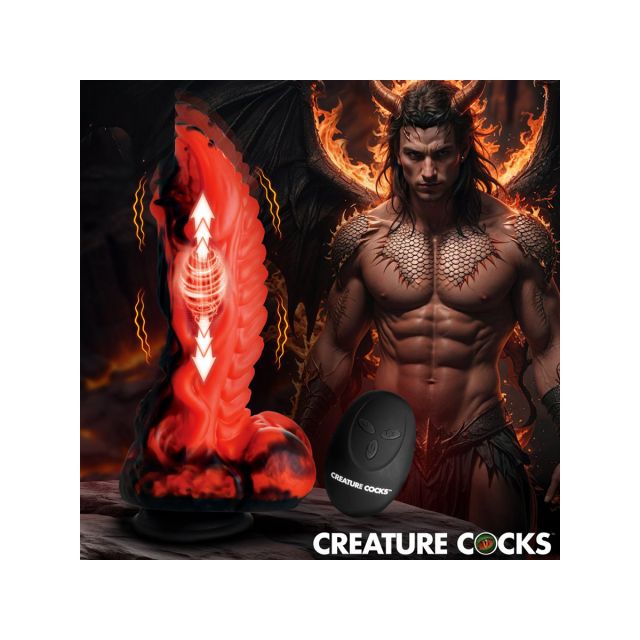Dragon Thrust Thrusting & Vibrating Silicone Dildo