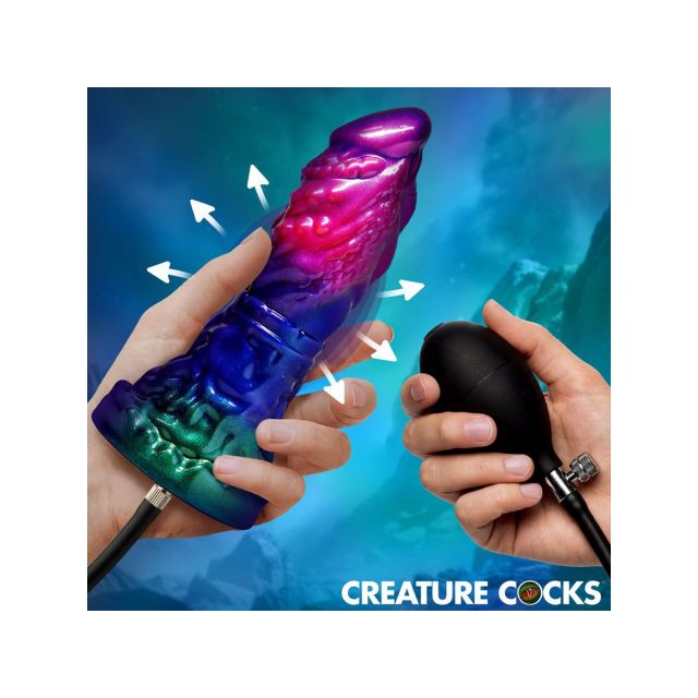 Gorge Inflatable Silicone Dildo