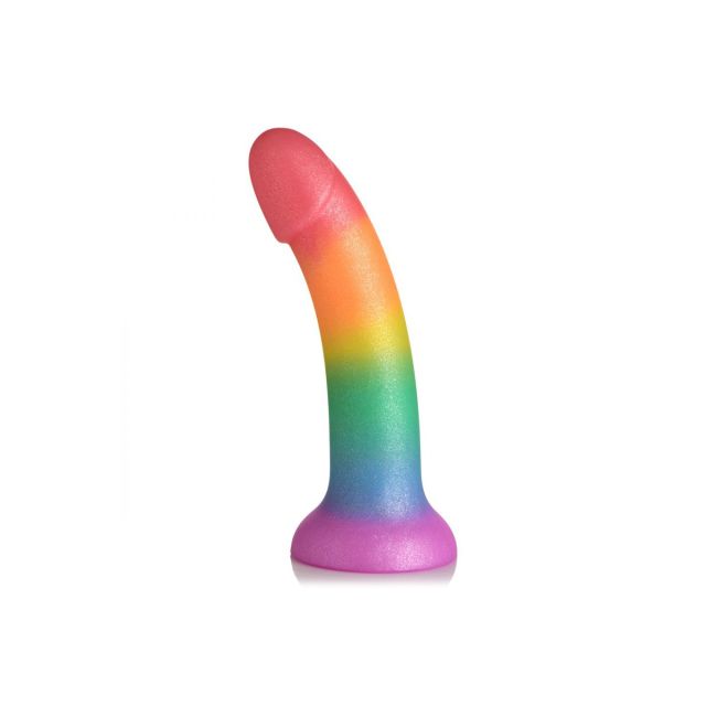 Phallic Rainbow Silicone Dildo