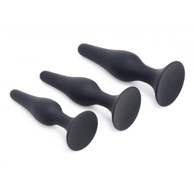 Triple Spire Tapered Silicone Anal Trainer Set