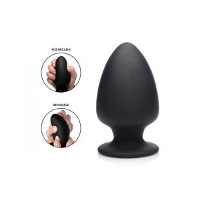 Squeezable Silicone Anal Plug - Large
