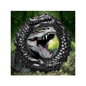 Black Caiman Silicone Cock Ring