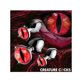 Sinister Eyes Red Eye Metal Butt Plug Set