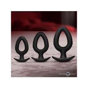 Pop Plugs 3 Piece Hollow Silicone Anal Trainer Set