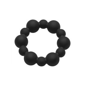 Shadow Silicone Beaded Cock Ring